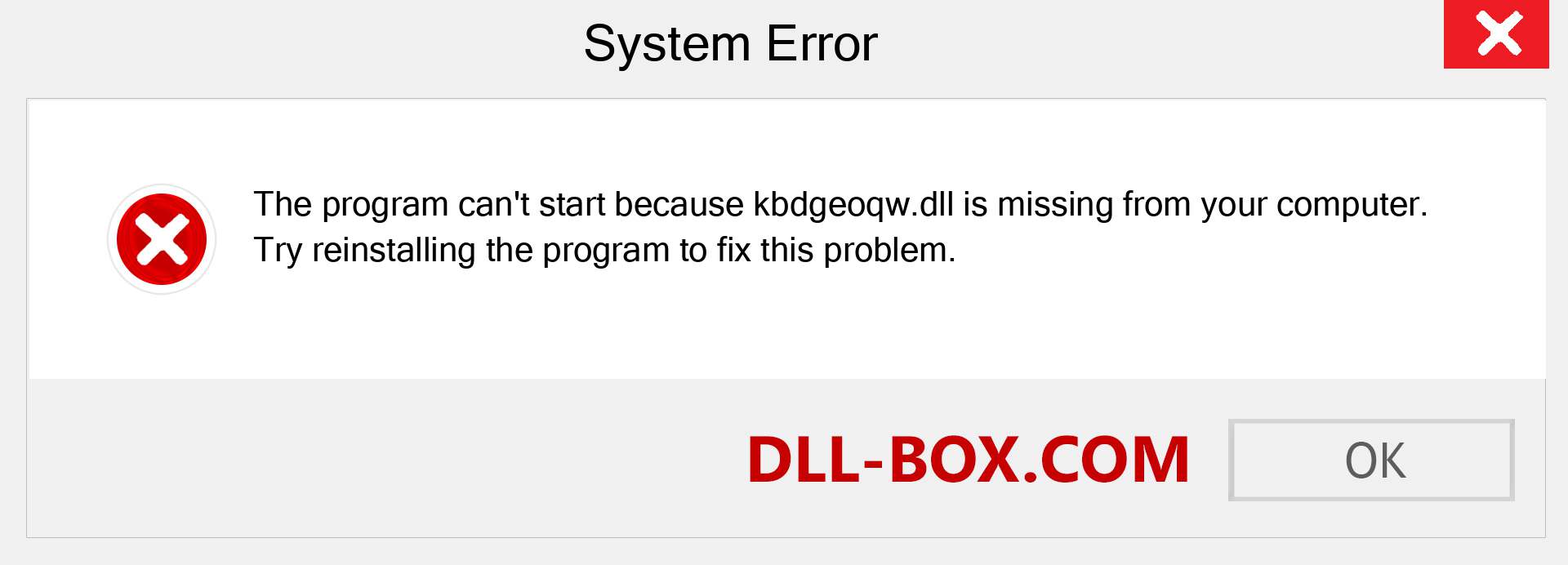  kbdgeoqw.dll file is missing?. Download for Windows 7, 8, 10 - Fix  kbdgeoqw dll Missing Error on Windows, photos, images